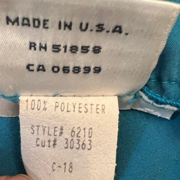 Lily’s of Beverly Hills vintage teal tennis skirt, size 4 (see measurements) - Picture 6 of 7